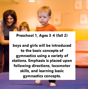 Preschool Gymnastics 1 (Fall 2) - FA26
