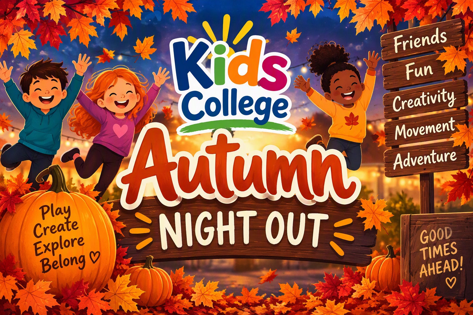 Kids College Autumn Adventure Night (Fall 2026)