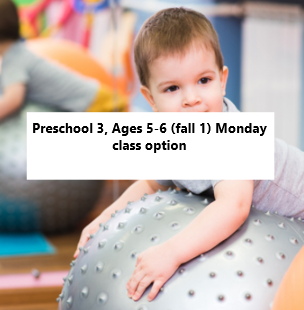 Preschool Gymnastics 3 (Fall 1, Monday) - FA26