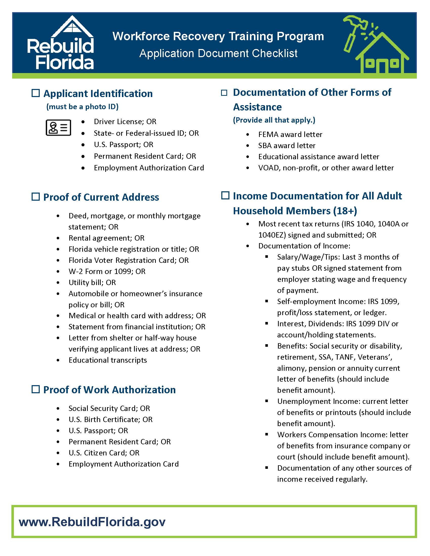 PSC Rebuilds Program Information Request