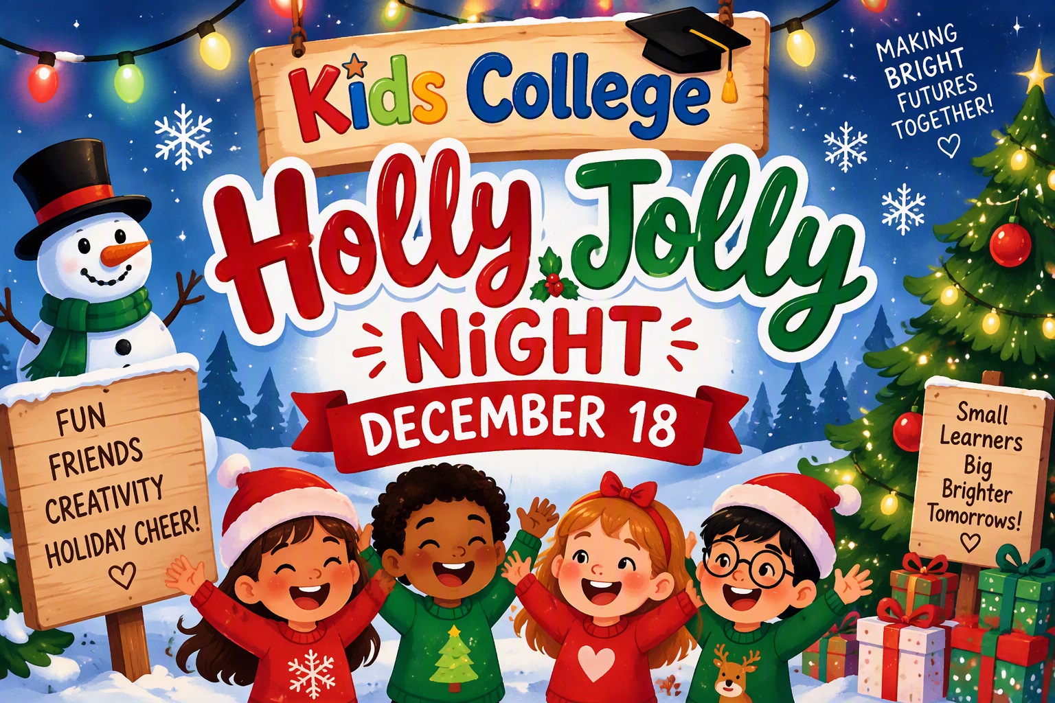 Kids College Holly Jolly Night