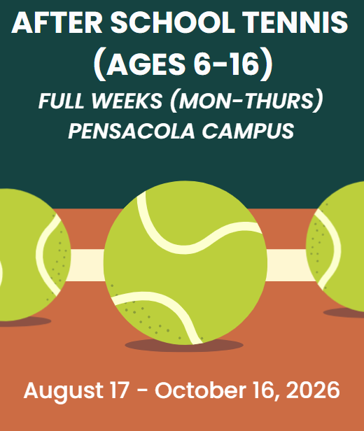 After School Tennis | Full Weeks | Pensacola - Fall 2026
